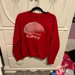 Stylish Red Long Sleeve Women's Top